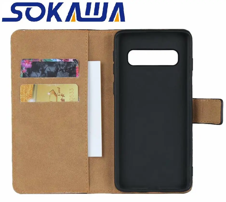 

For Samsung Galaxy S10e S10 Plus Flip Case Genuine Leather Book Kickstand Protection Card Shell Wallet Cover