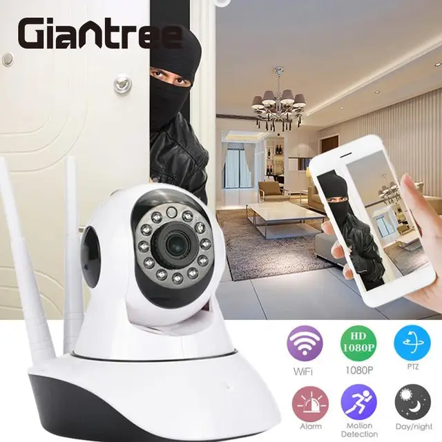 giantree HD 1080P Baby Monitor WIFI IP Camera Wireless Network Night Vision Camera Office Universal Home safety EU/US plug