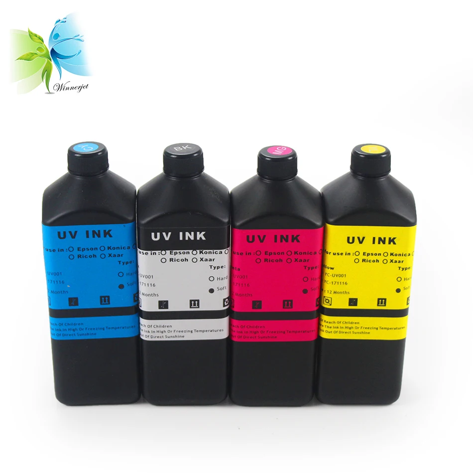 1000ml offset UV inkjet curable ink for Epson DX5 DX7 printer head uv
