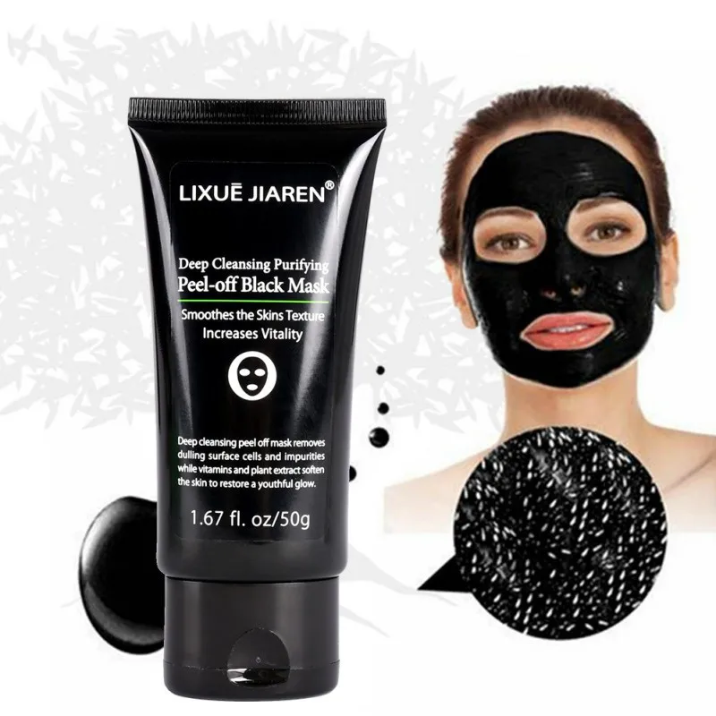 Маска для удаления угрей глубокое очищение при угревой сыпи шрамы морщины пятна на лице черная маска для очистки бамбукового угля TSLM1