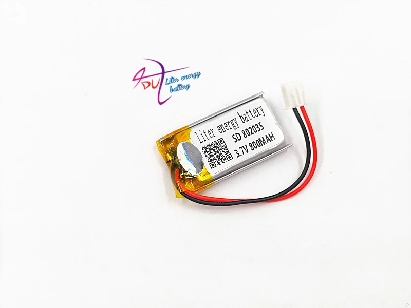 

XHR2.54 800mAh 802035 special offer product in special 3.7V polymer lithium battery backup power supply