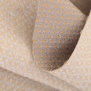 

1200D Thick Strong Linen Style Polyester Cotton Fabric Stripe Dot Cushion Table Sofa Curtain Upholstery Fabric 380g /Meter