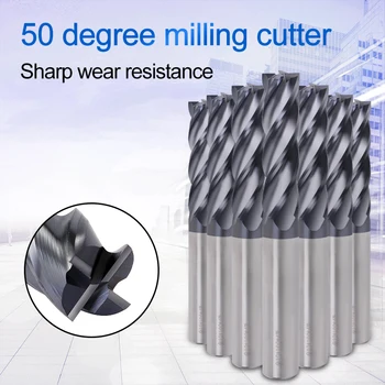 

Augusttools Cutting HRC50 4 Flute Metal Alloy Carbide Milling Tungsten Steel Milling Cutter End Mill 10mm 12mm Cnc Milling Tools