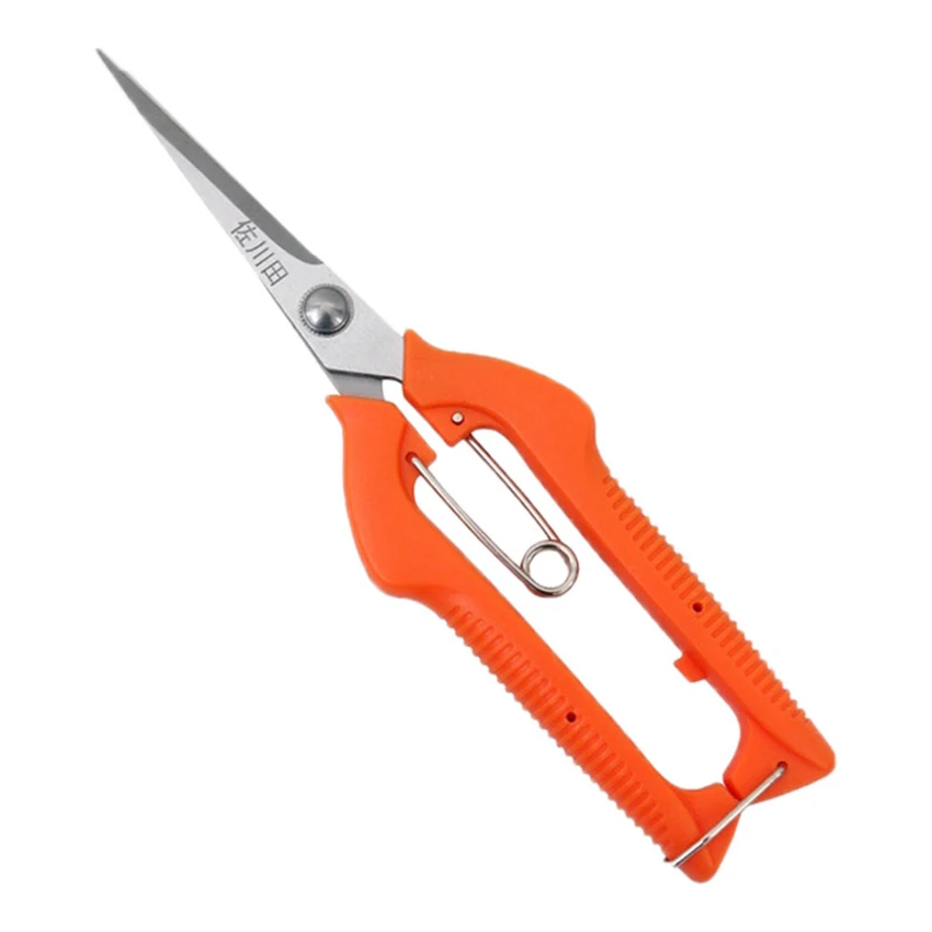 Pro Garden Pruning Shears Lengthened Tree Flower Scissors Hand Bonsai Clippers Snips Standard Orange | Инструменты