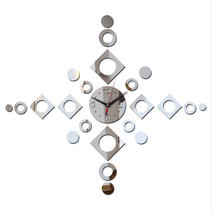 

2018 New Arrival Wall Clocks mirror diy vintage kitchen clock art design fashion watch free shipping Home Decor Living Room