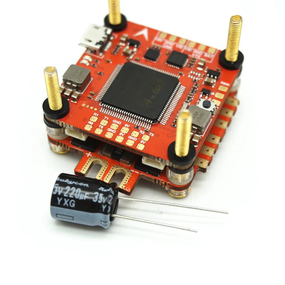 TTTRC F7 3-8 s двойной гироскопа Полет контроллер W/светодио дный OSD+ T1-50A 4in1 BLHeli_32 ESC для FPV Радиоуправляемый Дрон