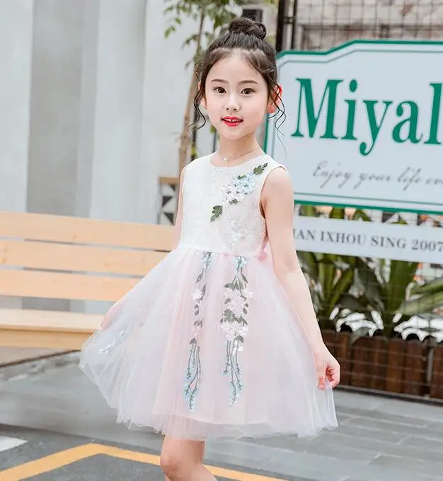 

Girls'Dresses Summeesses 2019 New Korean Edition Children's Dresses Princess Dresses Children's Atmospheric Summer vest Skir