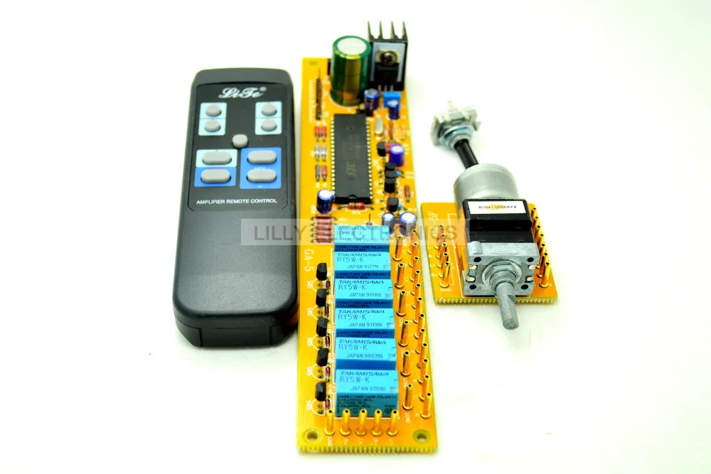 Lite GA-5 4 ALPS Remote volume control 4 ways board combined motor AC9-12V RCA input Lite GA-5 4 ALPS Remote volume control 4 ways board combined motor AC9-12V RCA input