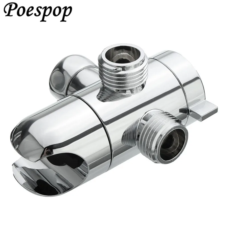 Posepop Многофункциональный 3 Way держатель душевой головки экономии воды переключателем полированный хром душевой клапан Скоба-фиксатор настенный