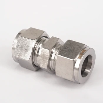 

304 Stainless steel Fit 16mm OD Tube Coupler Adapter Connector Compression fitting For Tubing