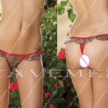 Леопардовые кружевные трусики с красной кромкой* 3012*, женские стринги, нижнее белье, трусы с Т-образной спинкой, купальник, бикини