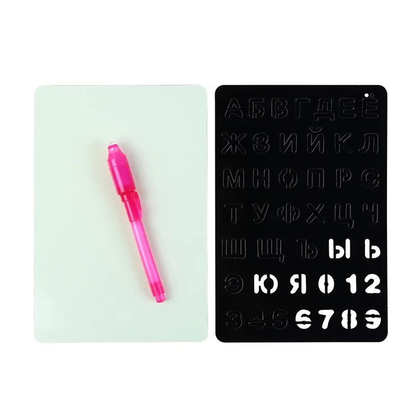 Fluorescent luminous board toy Draw With Light-Fun And Developing Toy And Developing Toy Big Pack 1Pen  Set juguetes #4j19 (9)