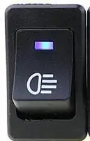 4 штифта светодиодный индикатор Кулисный Переключатель автомобиля вкл/выкл кулисный переключатель вождения противотуманная фара рабочий светильник бар для грузовика лодки - Цвет: Синий