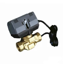 G3/" двухсторонняя механизированный водопроводный клапан электрический клапан с подкладкой электрический клапан 220VAC Питание