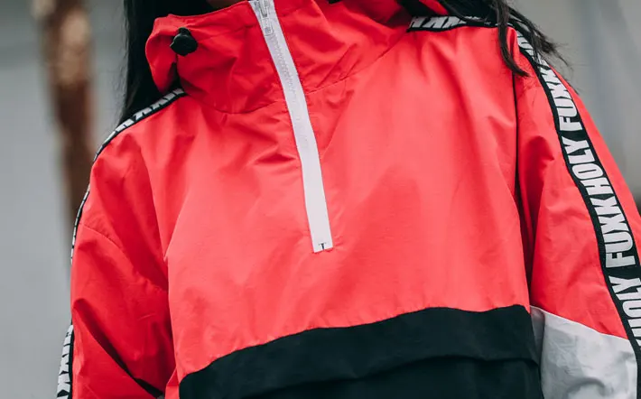 Patchwork Color Block Pullover Hooded Jackets 5
