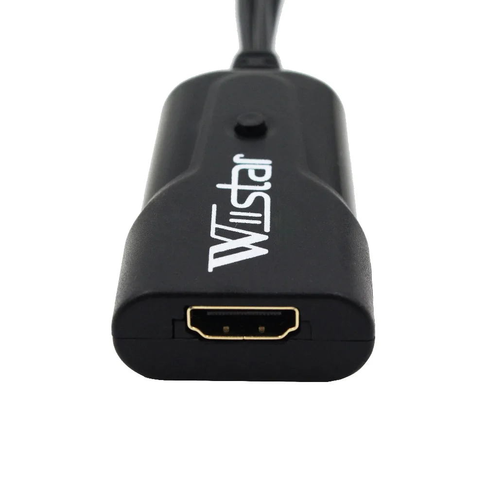 WIISTAR HD 1080P Mini HDMI2AV HDMI для AV/RCA CVBS адаптер для PS3/PC/VCR/NTSC