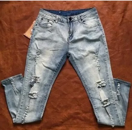 Baru 2020 Hip Hop Skinny Ripped Jeans 