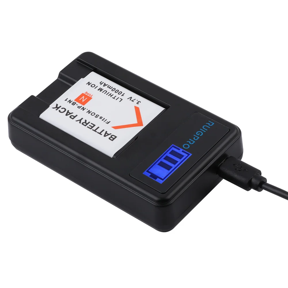 RP 2x bateria NP-BN1 np bn1 NPBN1 батарея+ ЖК USB зарядное устройство для sony DSC WX220 WX150 DSC-W380 W390 DSC-W320 W630 камера
