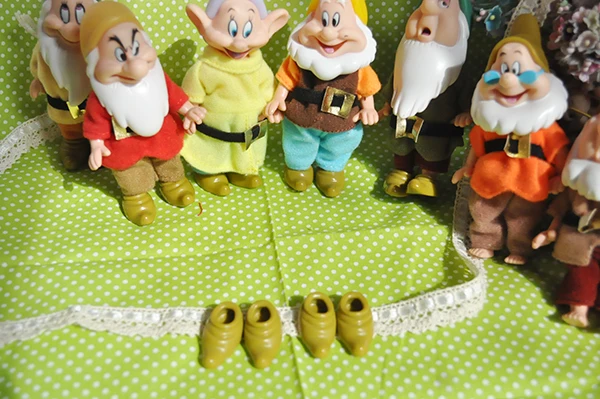 Милый Белоснежка и семь гномов Мультфильм пять суставов фигурка игрушка кукла детский подарок на день рождения
