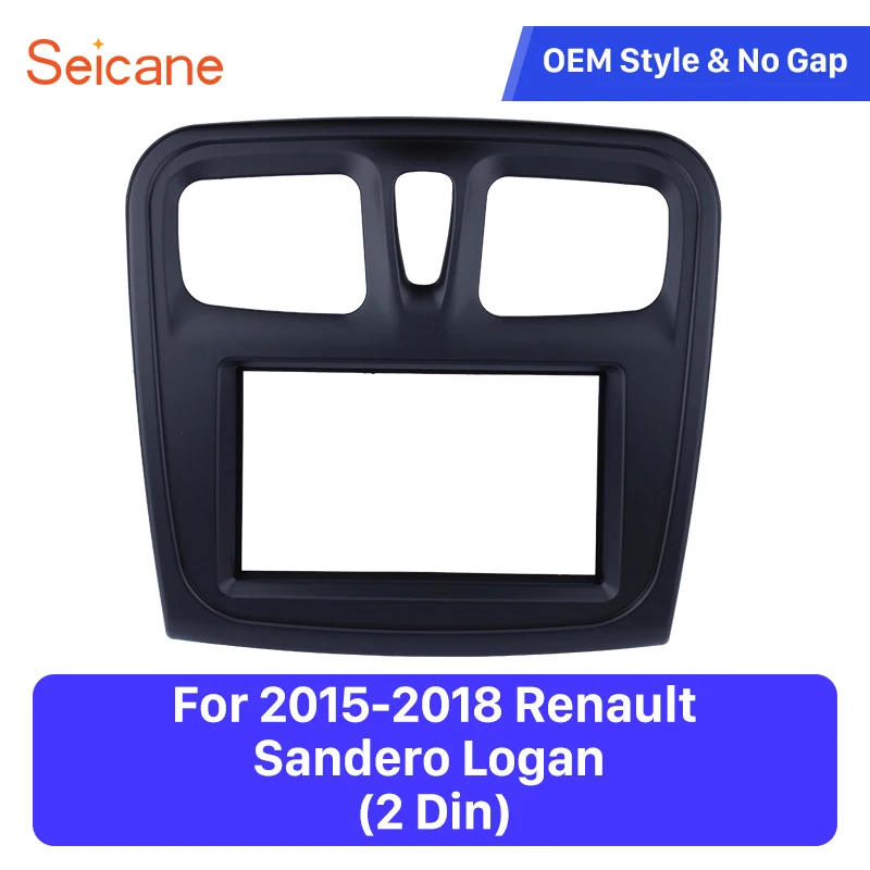 Seicane 2Din 173 98mm Great quality Black Color Dash Panel Mount Kit font b Car b