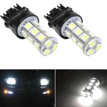 

EE support 2Pcs T25 3157 18 SMD 5050 LED Car Auto Stop Brake Tail Lights Bulb Lamp DC12V