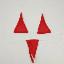 Микро Бикини сексуальный висящий на шее прозрачный невидимый ремень треугольный купальник для девушек женский купальник бикини мини бикини