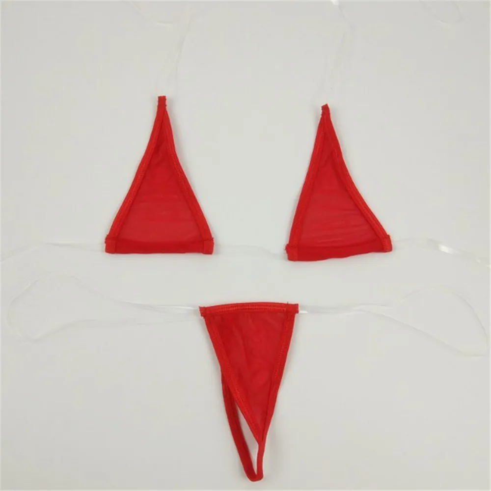

micro bikini 2019 Sexy Hanging neck Transparent Invisible belt triangle girl swimwear women swimsuit women biquini mini bikinis