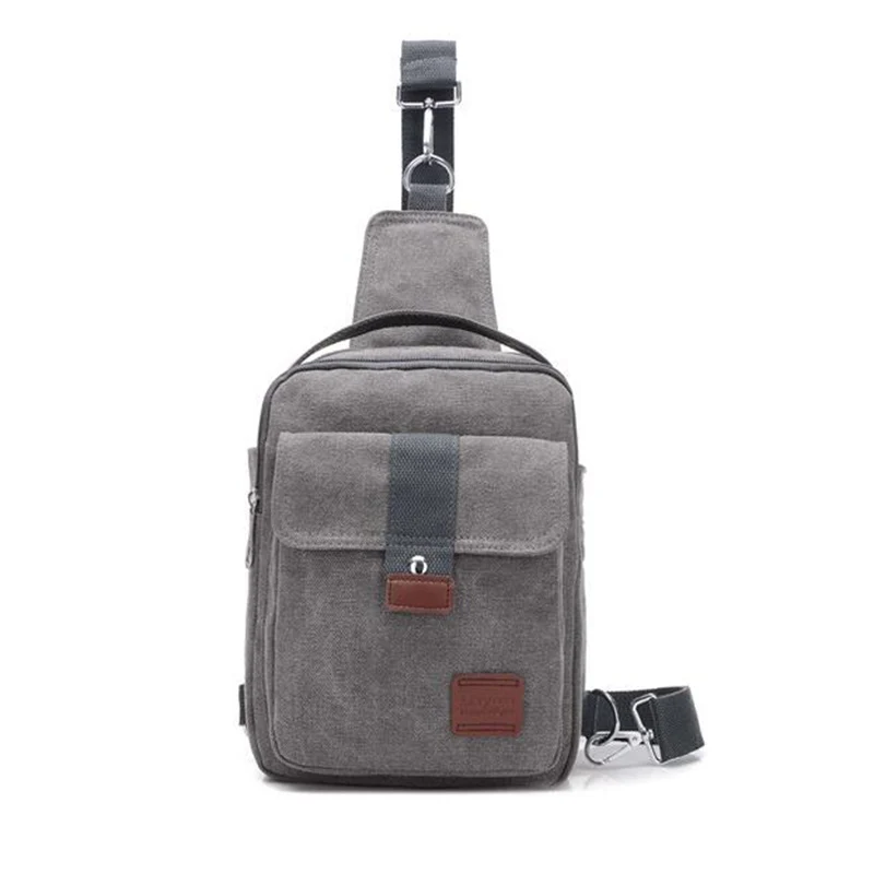 Новая мужская сумка через плечо, холщовая маленькая качественная холщовая серая сумка-мессенджер на плечо, сумка, нагрудная сумка для мальчика, Подростковая L4-3242