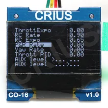 Crius CO 16 OLED Display screen module MWC MultiWii Flight Control Status Display Paremeter adjustment display