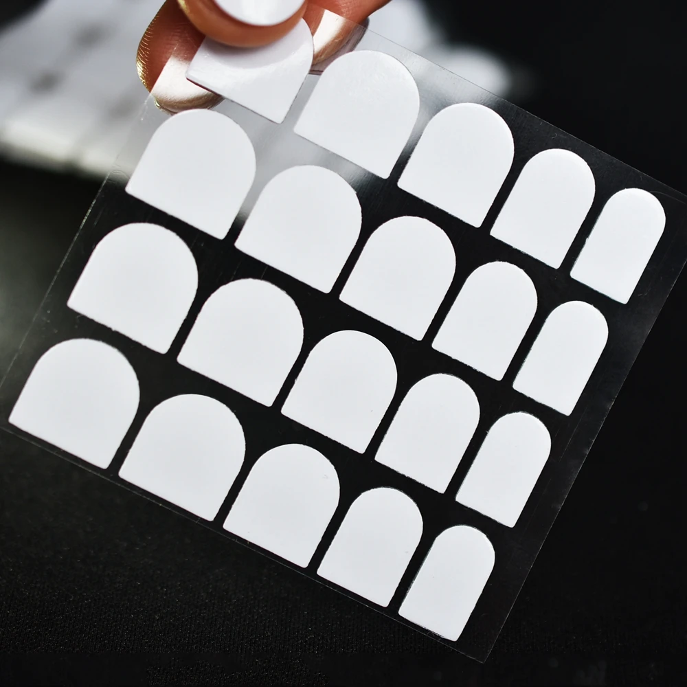 

3pcs 10pcs Transparent Clear Double Sided Adhesive Tape False Nail Tips Extension Easy Glue Sticker Tools