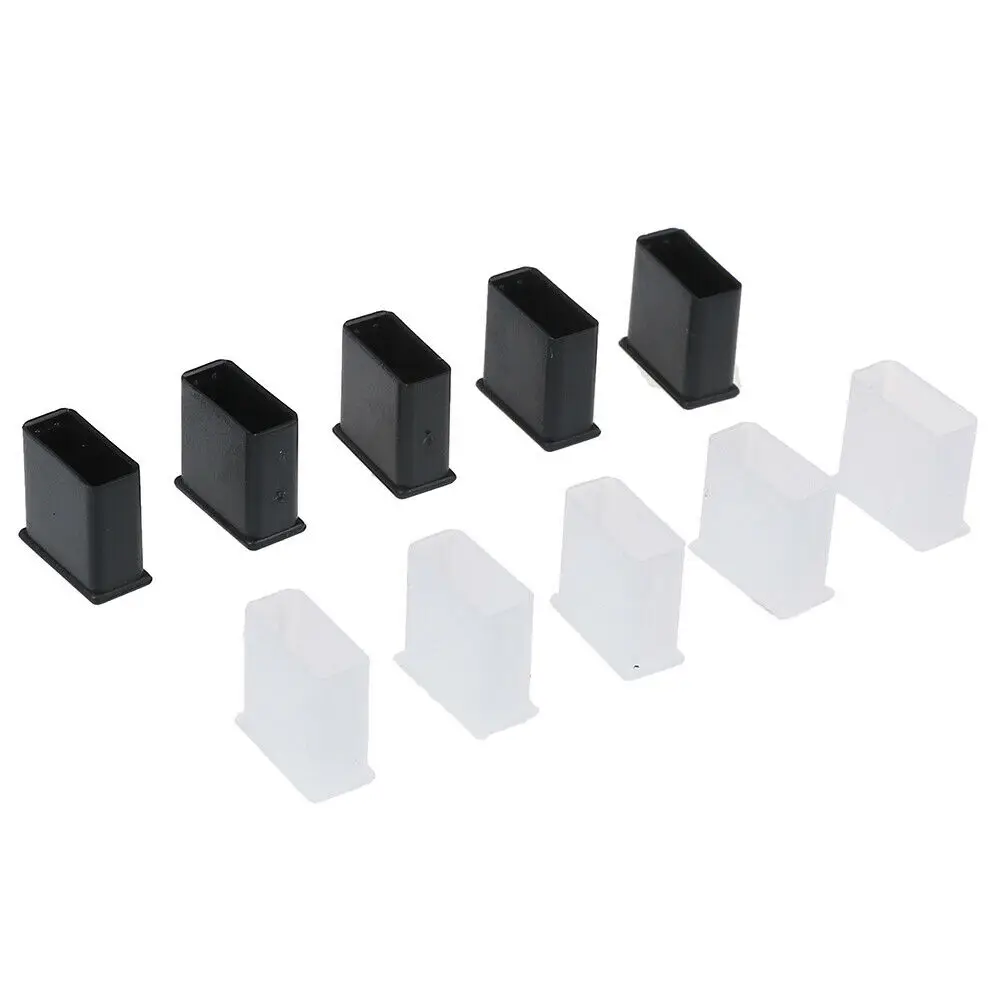 10Pcs Plastic USB Male Anti-dust Plug Stopper Cap Cover Protector Lids For USB Male Plug