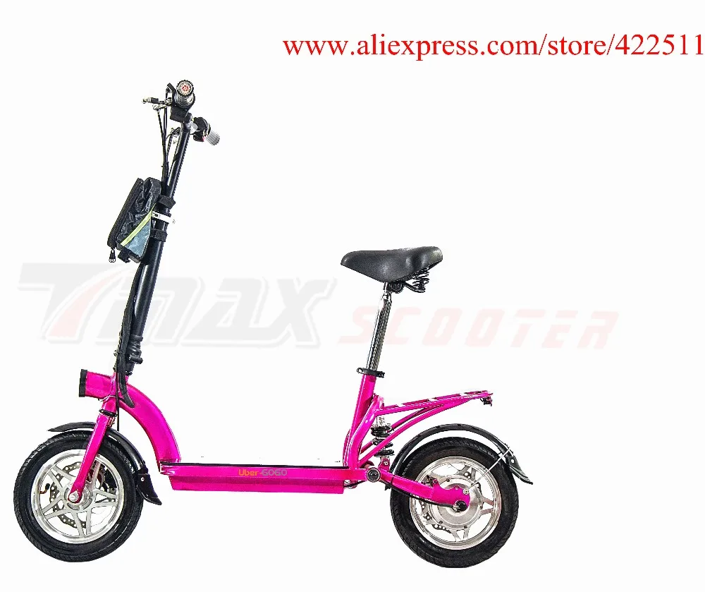 Sale 2016  New 300W 36V Hub-motor Electric Scooter/Bicycle 10AH Lithium Battery 2 Wheel Foldable Electric Scooter with Seat 3