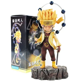

Huong Anime 17CM Naruto Shippuden Uzumaki Naruto / Uchiha Sasuke GK Statue Figure Model Toy Collectible