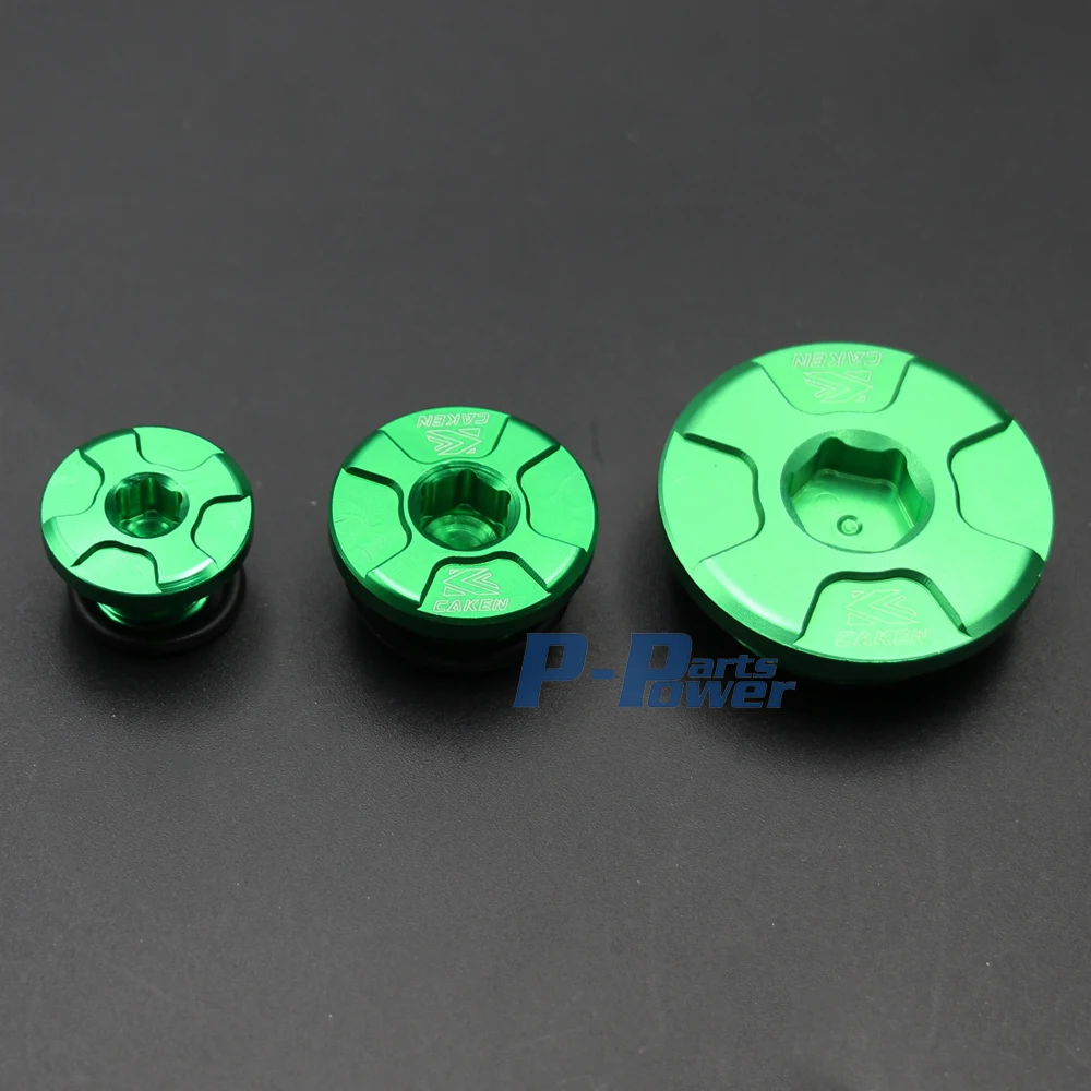 

CNC Aluminum Engine Timing Oil Filter Cap Oil Plug For Kawasaki KX250 KX250F KX450F KLX450R KFX450R Dirt Bike Motocross Off Road