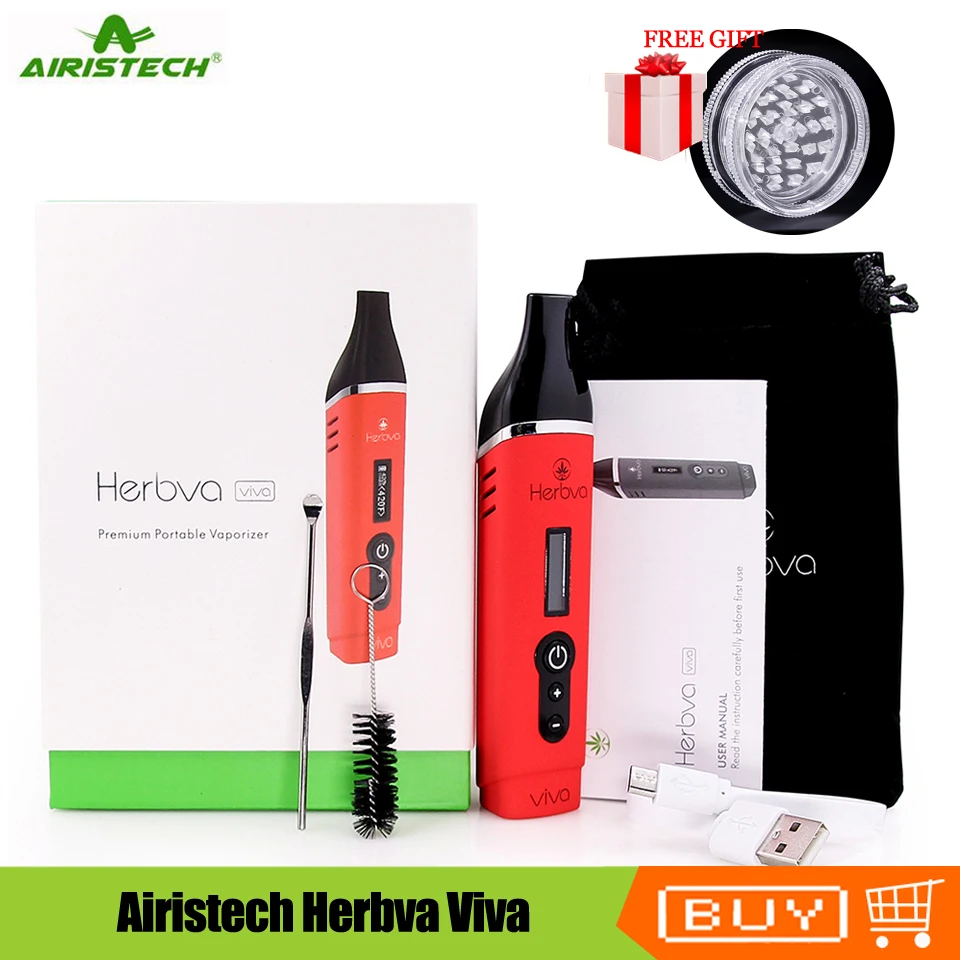Оригинальный Испаритель airistech herbva viva для сухих трав 2200 мАч вейп-ручка электронная