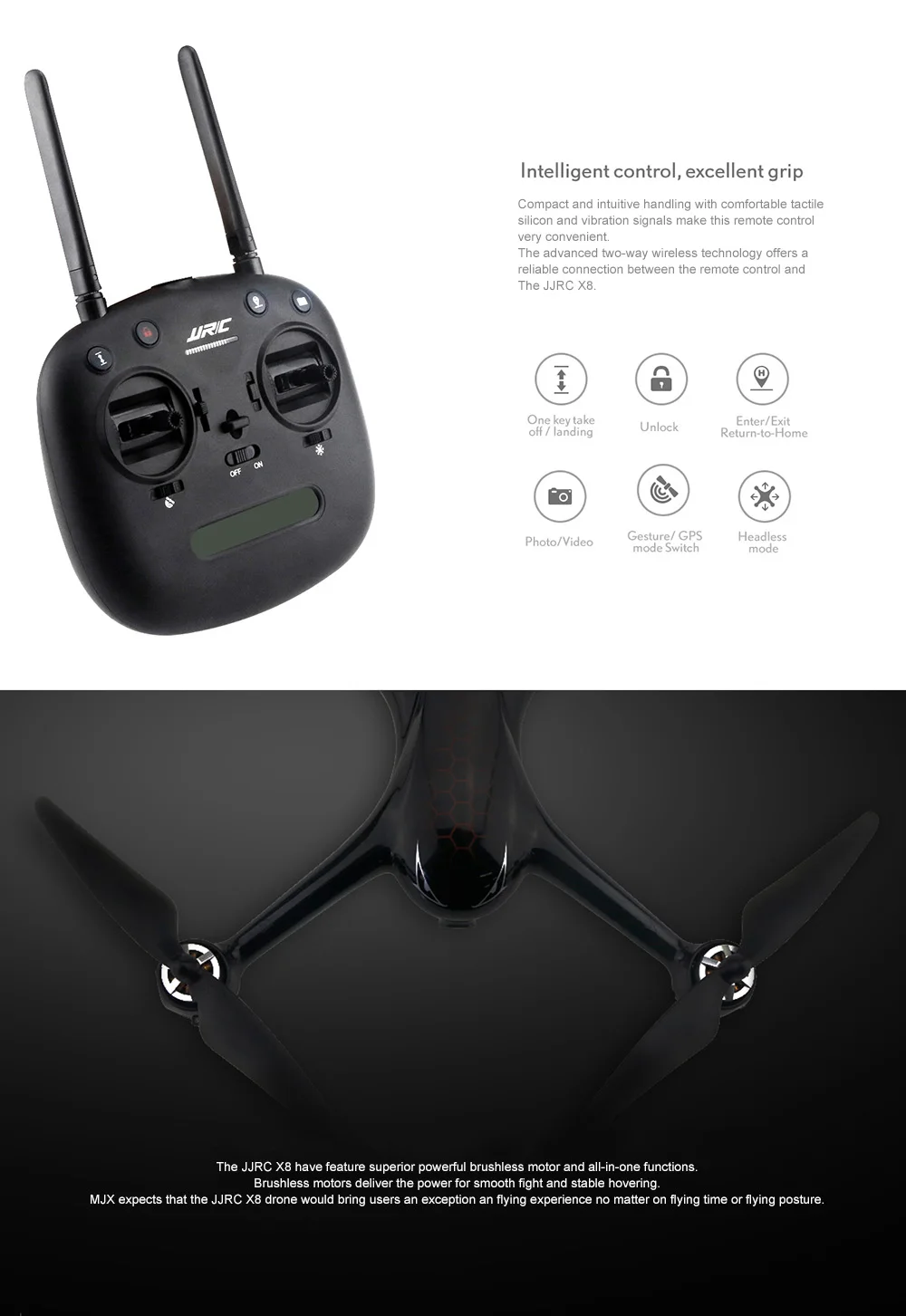 JJRC X8 5G 1080P gps RC Квадрокоптер WiFi fpv RC Дрон gps позиционирование высота удержания 30 км/ч скорость гоночный Квадрокоптер бесщеточная версия