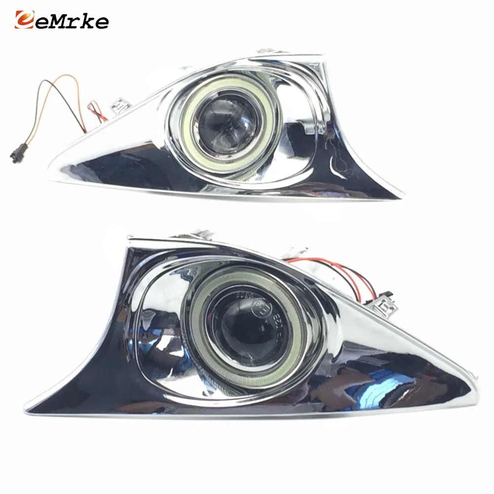 Для Toyota Camry 2011 2012 2013 светодиодный COB Ангельские глазки DRL желтый сигнал светильник