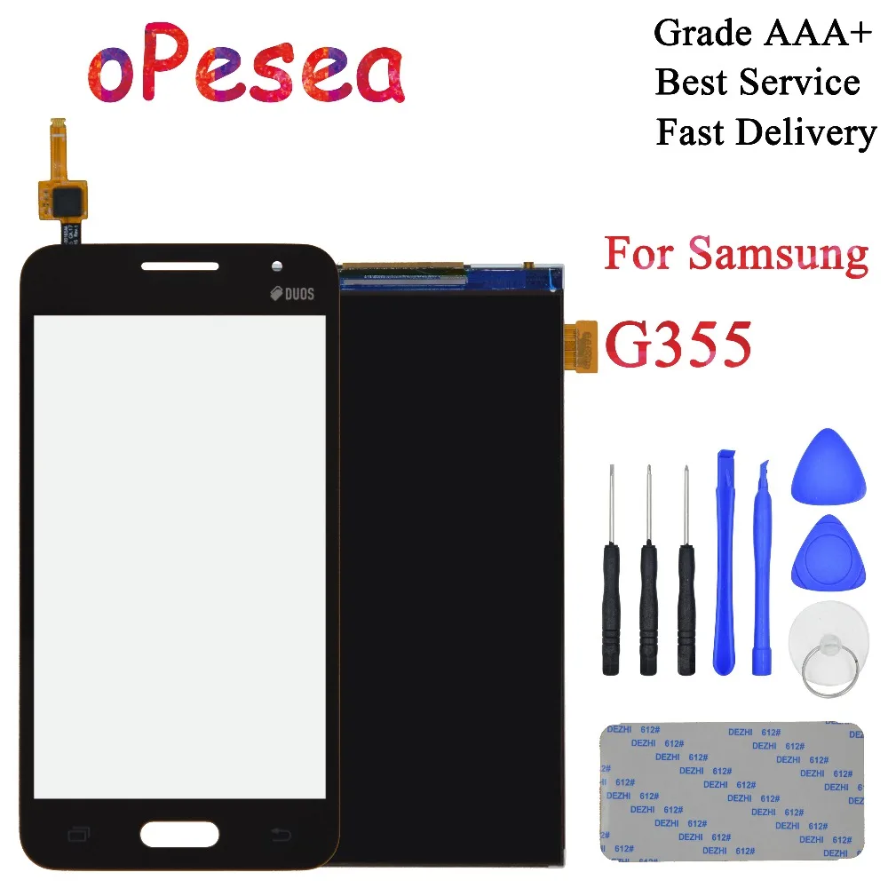 OPesea 4,5 ''для samsung Galaxy Core 2 II SM-G355H G355 G355H G355M ЖК-дисплей с сенсорным экраном дигитайзер сенсорная панель стекло