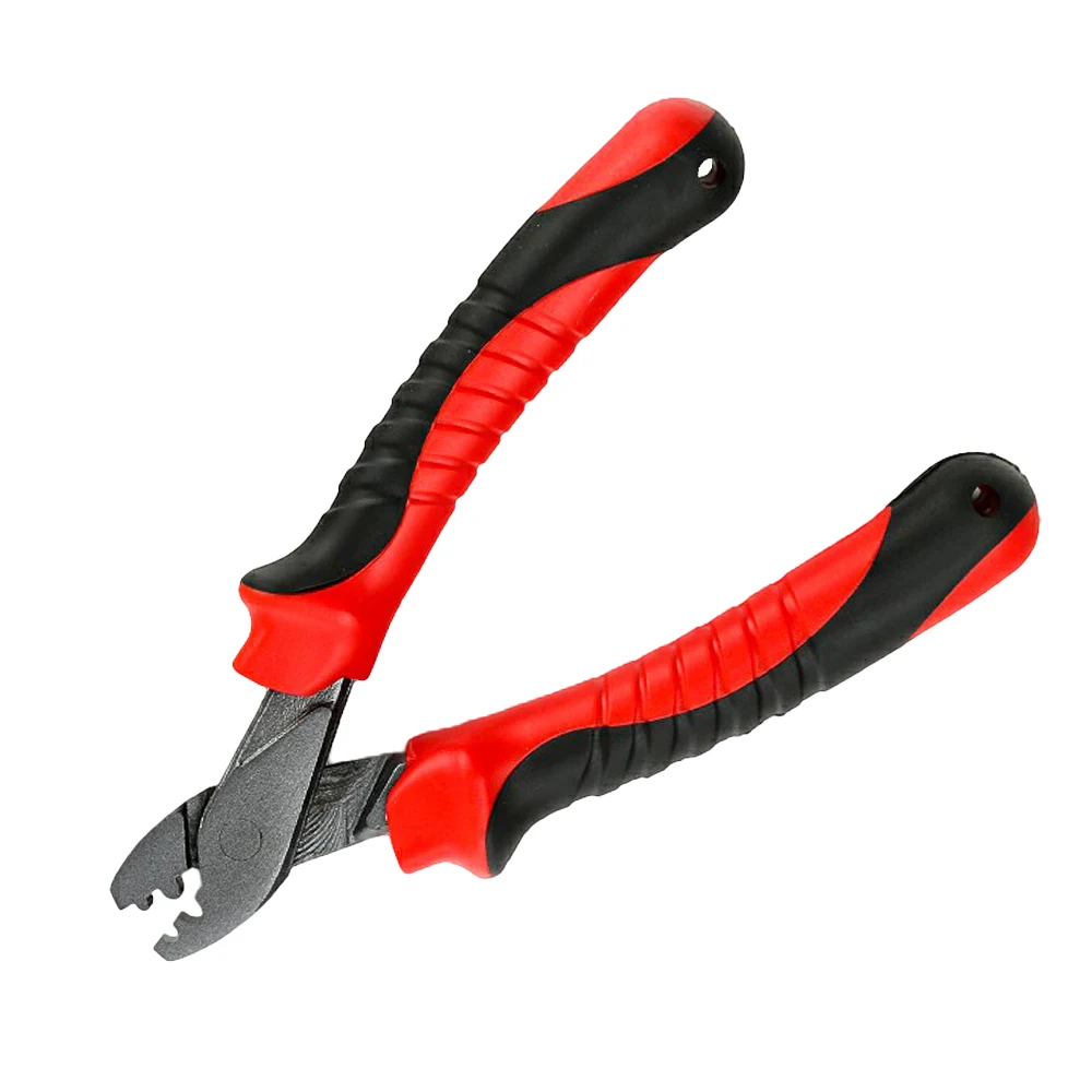 

Handle Fishing Pilers High Carbon Steel Cable Wire Stripper Cutter Crimper for Fishing Line Barrel Sleeves Fishing Accessories