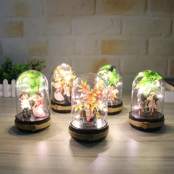 

Fairy Light Home Decoration Ornament Creative Romantic Birthday Gift Craft terrarium Unique Couple Figurine Wedding Accessories