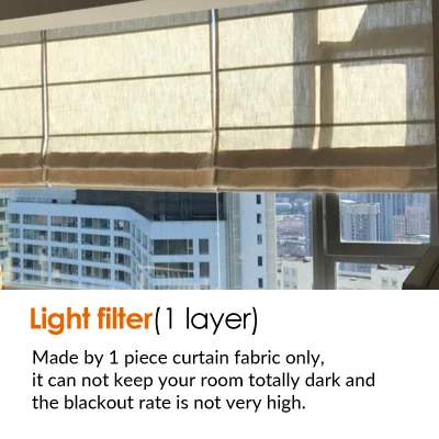 Anvige мультфильм животных птица печатных Римский оттенок роллор шторы на окна для гостиной - Цвет: Light Filter