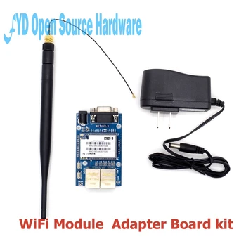 

1set HLK-RM04 RM04 Uart Serial Port to Ethernet WiFi Wireless Module with Adapter Board Development Kit