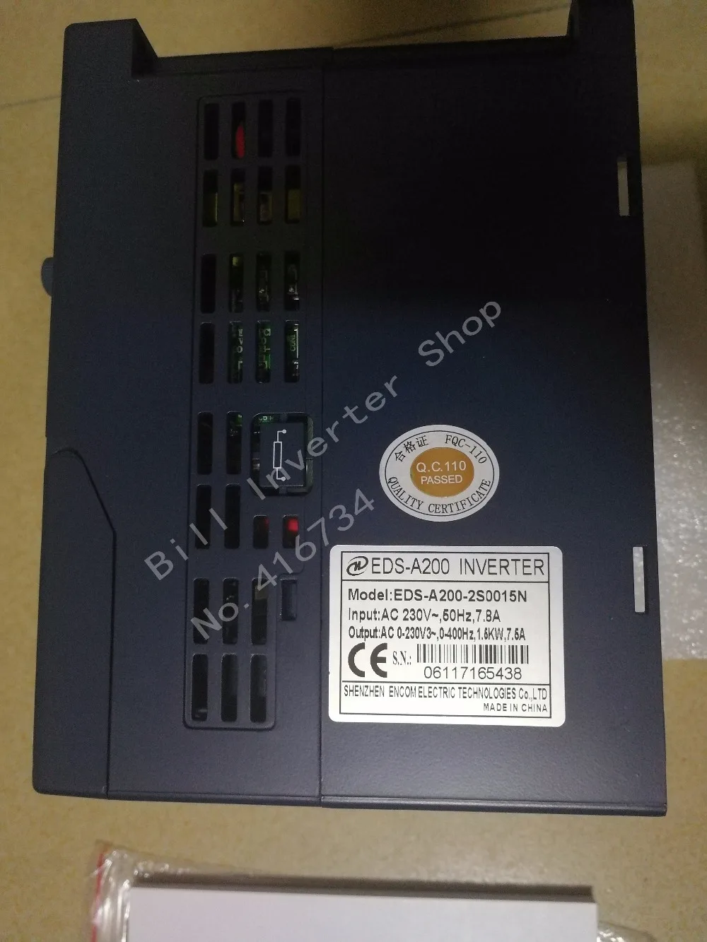 VFD 1.5KW VFD конвертер Eds-A200-2S0015 yineng инвертор 1.5kw для 220 v однофазный двигатель