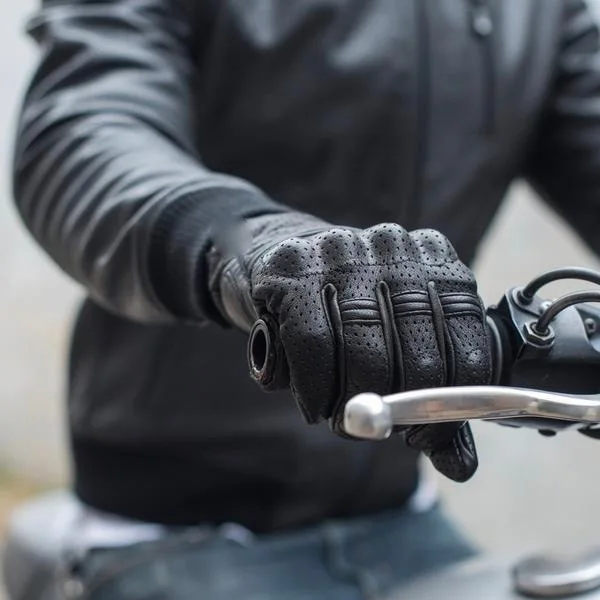 perforated leather summer glove b7