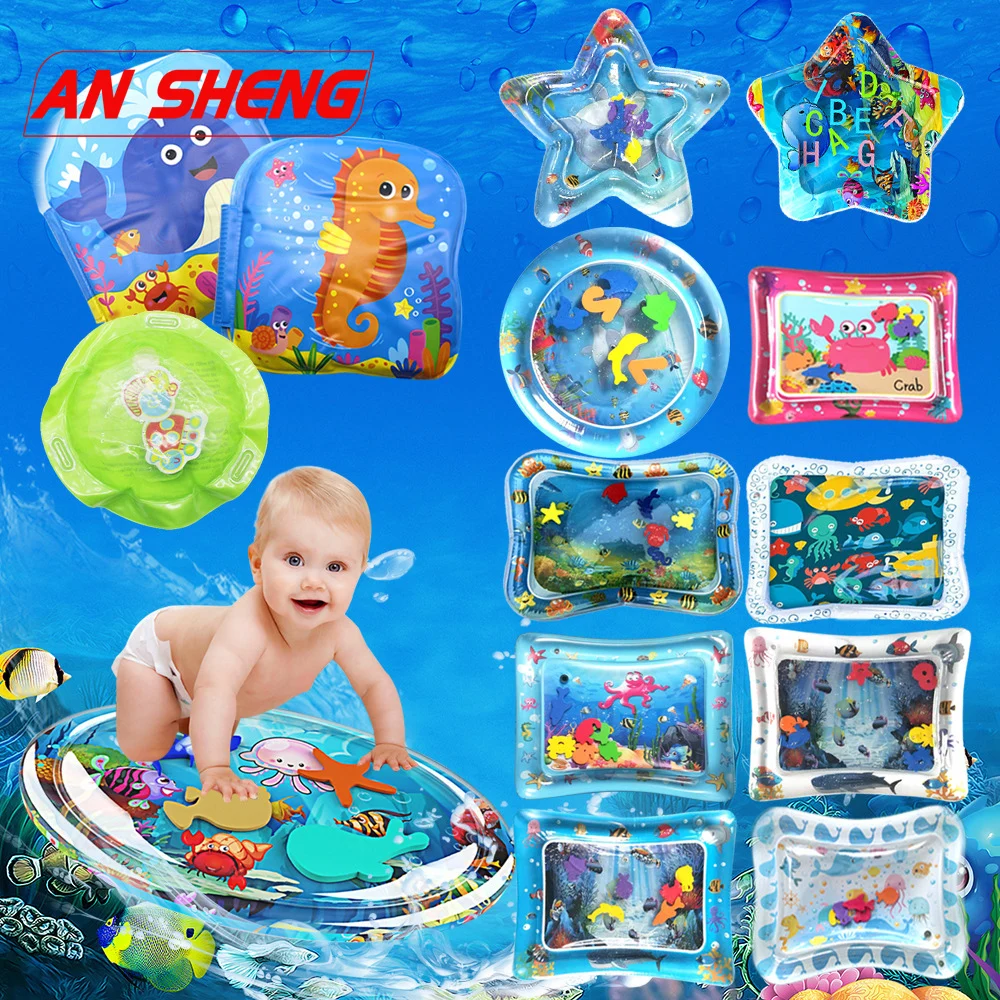 2019 nouveau tapis de jeu d'eau chaude divers modèles gonflable enfants Patted Pad infantile bébé coussin d'eau grande Collection pour bébé cadeau