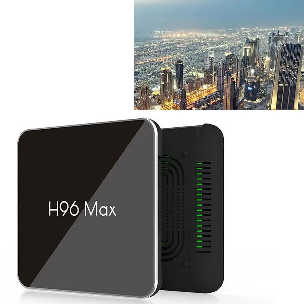 H96 MAX X2 1080P телеприставка Smart tv плеер Google Play 8,1 Android 4K tv box 2 ГБ+ 16 ГБ+ двойной Wifi+ нормальный пульт дистанционного управления
