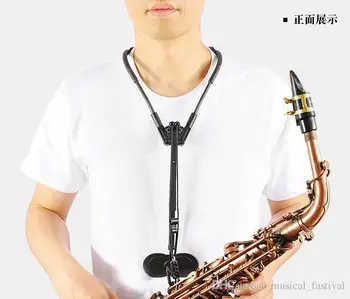 

Switzerland Adjustable Saxholder Alto Tenor Saxophone Accessories Neck Shoulder Strap Belt Musical Woodwind Parts Accessories