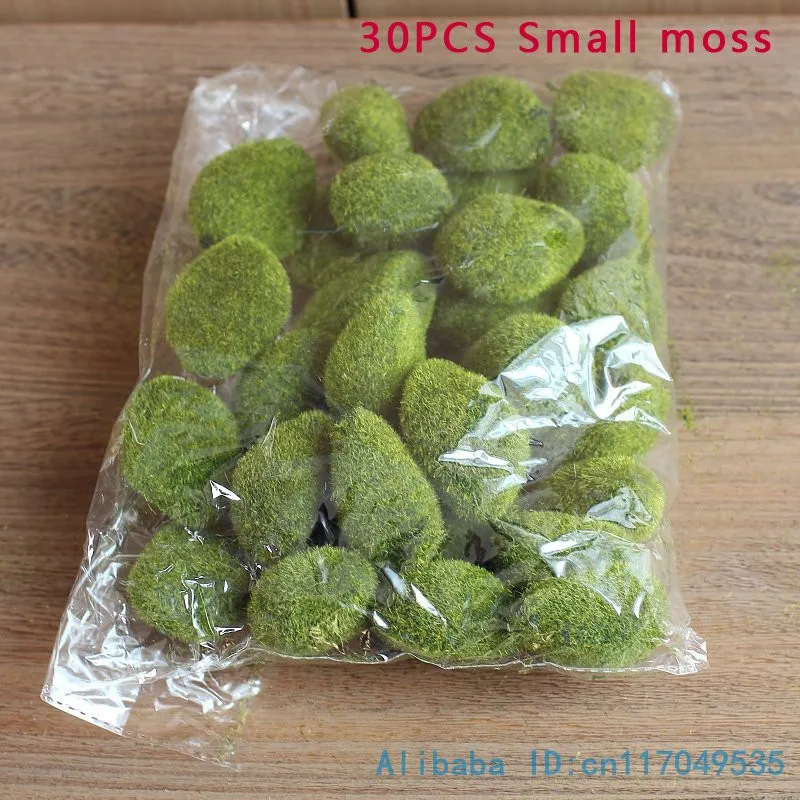 1 упаковка Искусственный мох пенка, камень зеленый растение для украшения дома F340