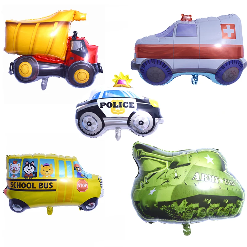 

1pc Car Aluminium Foil Ballon Kids BabyShower Globos Happy Birthday Party Decorations Kids Toys Decor Birthday Party Balloons