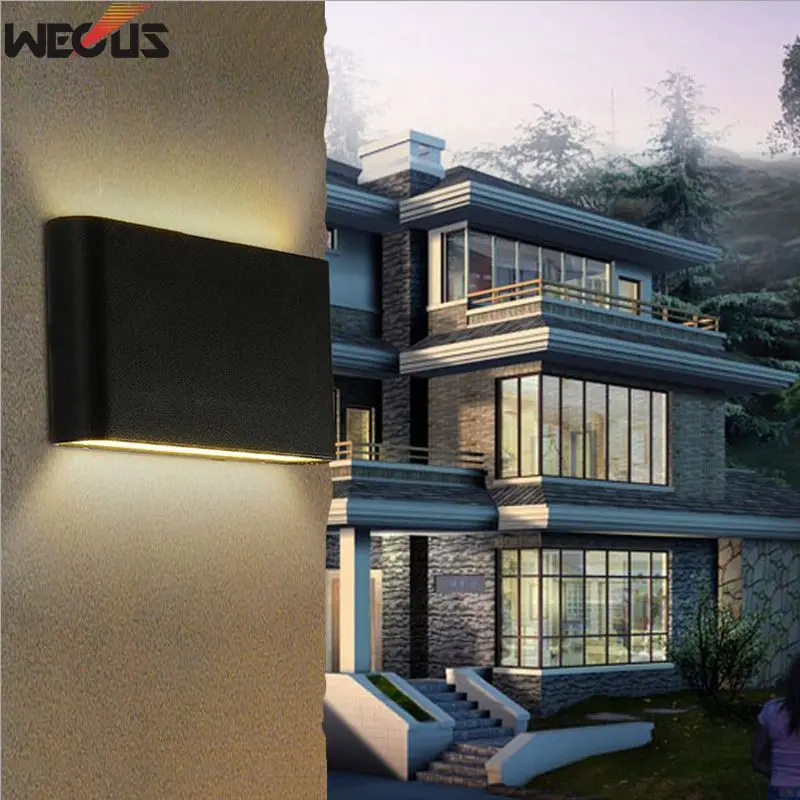 12W LED Outdoor Wall Lamps IP65 Waterproof Wall Lamp Indoor led Stair Light AC85-AC265V Corridor Lighitng bedside wall lights